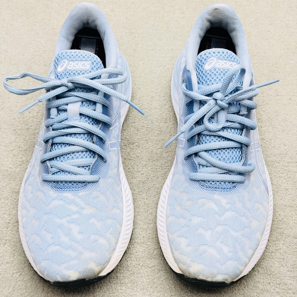 ASICS Gel-Excite 8 Womens Running Shoes Blue White Camo 1012B085 US 10